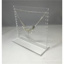 Jewellery Shop Simple Design Creative Handmade Clear Acrylic Double Side Commercial Jewelry Display